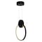 Cwi Lighting Pulley 8 in LED Black Mini Pendant 1297P8-1-101 - alternate 2